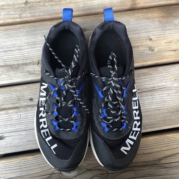 Women's Merrell MTL Long Sky Trail Running Shoe Black Dazzle Size 9.5 Blue - Picture 2 of 15